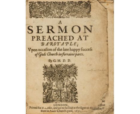 Hakewill (George) A sermon preached at Barstaple; vpon occasion of the late happy success of Gods Church in forraine parts, t