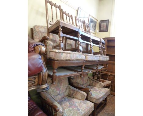 Ercol Old Colonial 3 piece suite &amp; set 6 dining chairs