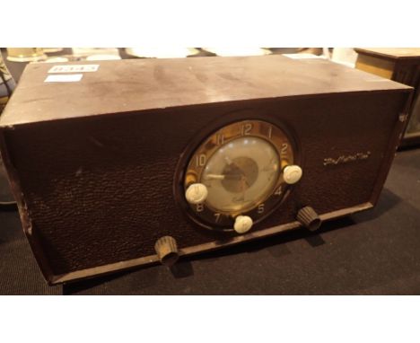 Vintage bakelite His Masters Voice alarm clock 