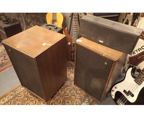 Pair of Castle Acoustics Ltd speakers model Conway serial no. 1066 and a Yamaha speaker model no. NS-C80