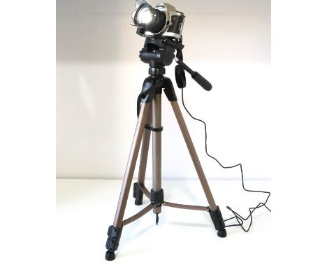 Canon EOS 500 camera lamp on full height tripod. UK P&amp;P Group 3 (£30+VAT for the first lot and £8+VAT for subsequent lots