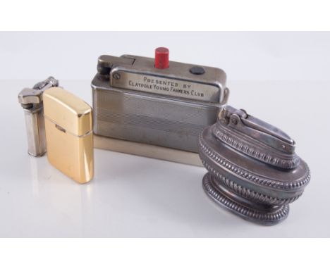 Musical brass cigarette lighter, percussion cap cigarette lighter, various cigarette lighters.