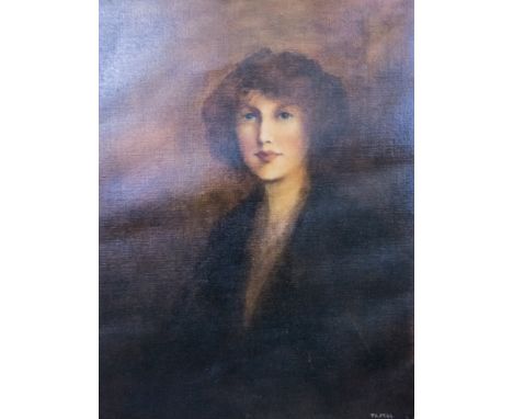 T A Pegg, Portrait of a young lady, signed, oil on canvas, 61 x 46cm.