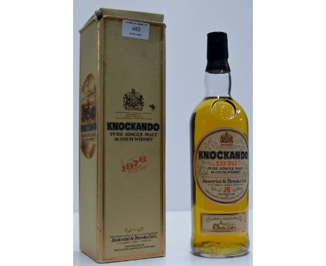 JUSTERINI & BROOKS "KNOCKANDO" 1976 SEASON SPEYSIDE PURE SINGLE MALT SCOTCH WHISKY WITH PRESENTATION BOX - 75CL, 40% VOL     