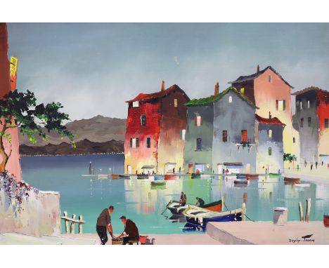 § § Cecil Rochfort D'Oyly John (British, 1906-1993) '7.15pm at St Tropez'oil on canvassigned45 x 65cm***CONDITION REPORT***Un