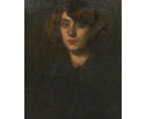 § § Sir Gerald Festus Kelly RA, KCVO, PRA (British, 1879-1972) Portrait of Mademoiselle Gabby Aumontoil on canvasinscribed ve