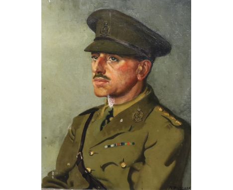 § § Anna Katrina Zinkeisen (English, 1901-1976) Portrait of Surgeon Captain William Llewellyn Hamilton-Harrisonoil on canvass