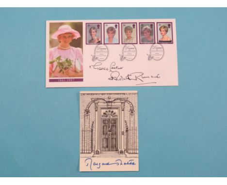 Robert Runcie (1921-2000) - signed First Day Cover commemorative of Diana, Princess of Wales, 1998. Married and buried Lady D