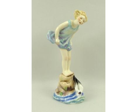 A Royal Worcester figurine 'Sea Breeze', modelled by F G Doughty, shape number 3005, puce printed mark and script title to th