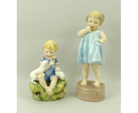 A Royal Worcester figurine 'Dandelion', and another 'Only Me', each modelled by F G Doughty, shape numbers 3084 and 3226, eac