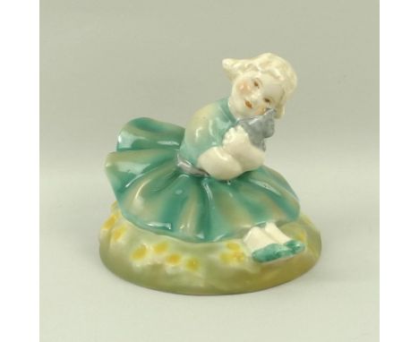 A Royal Worcester figurine 'Lily', modelled by Anne Acheson, circa 1935, No. 2930, puce printed mark and script title to the 