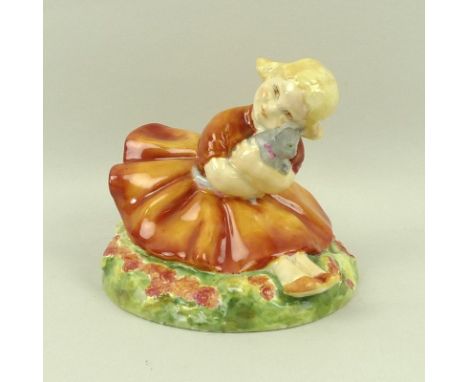 A Royal Worcester figurine 'Marigold', modelled by Anne Acheson, circa 1935, No. 2930, puce printed mark and script title to 