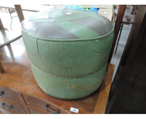 A vintage pouffe