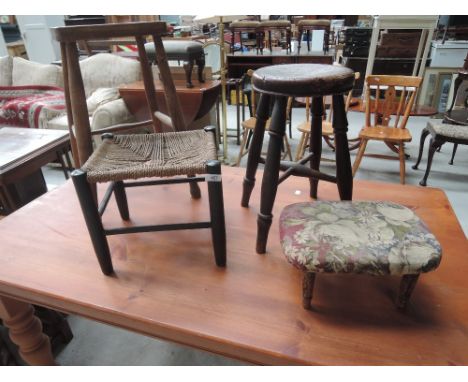 Four vintage stools
