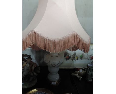 A ceramic table lamp (wiring removed)