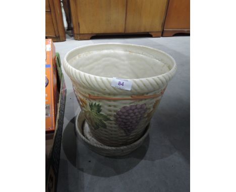 A ceramic planter