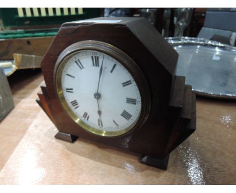 A Swiss made Buren deco style mantle clock