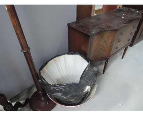 A traditional standard lamp