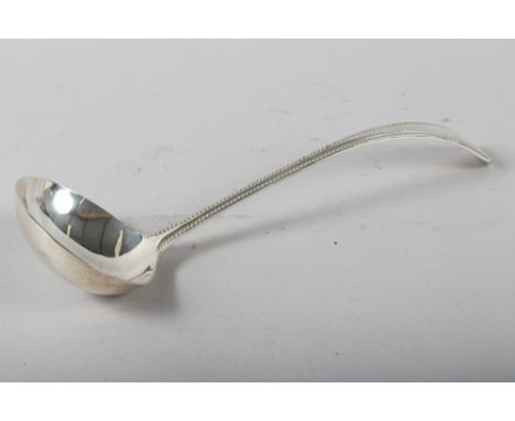 An Old English bead pattern soup ladle, 9oz troy approx 