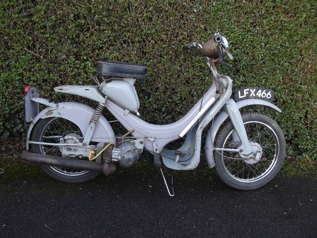 A 1957 BSA Dandy 70, registration number LFX 466, frame number DS 10692 ...