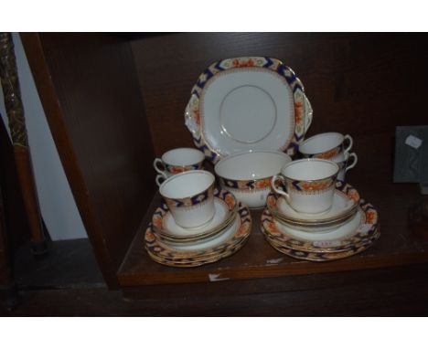 A part tea service by Queens china in the Rosina design