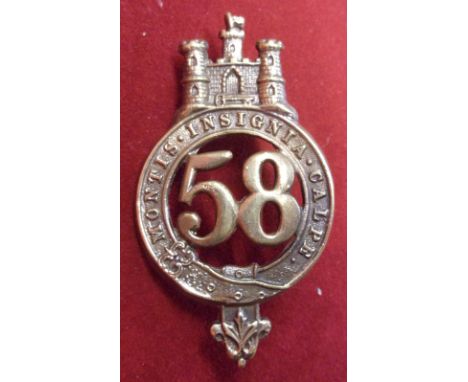 58th Rutland Regiment of Foot (Became 2nd Battalion Northamptonshire Regt)  Glengarry and pre-Territorial era 1874-1881 Badge
