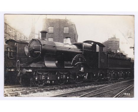 Postcard-Railway-GWR 4-2-2 3027 Thames, Later renamed Worcester after rebuild from A2-2-2, originally 7'0 broad gauge, rebuil