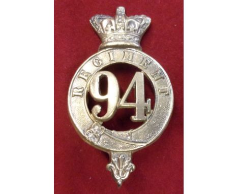 94th Regiment of Foot (Became 2nd Battalion Connaught Rangers Glengarry and pre-Territorial era 1874-1881 Badge, (Brass) Two 