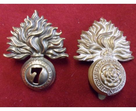 The Royal Fusiliers City of Lond Regt Glengarry 7th and forage cap badge. K&amp;K: 428/597
