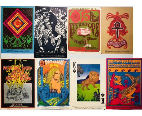 FAMILY DOG POSTERS. 8x Family Dog Avalon Ballroom posters to include: Big Brother &amp; The Holding Company, The Charlatans &