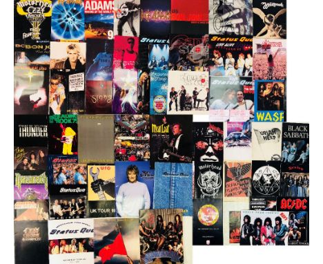 ROCK/METAL PROGRAMMES. Collection of approx 55 programmes between 1976 - 00s, many to include ticket stubs. Artists to includ