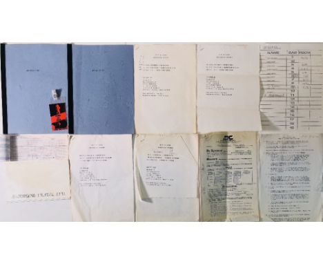 JERRY LEE LEWIS 1985 TOUR EPHEMERA. Collection of items from a 1985 Jerry Lee Lewis tour, all collected by Ian Harvie - a vet