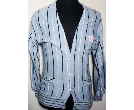 THE JAM ABSOLUTE BEGINNERS CARDIGAN. An original cardigan with 'Absolute Beginners' stitching issued in 1981, with label to r