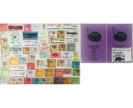 TICKET ARCHIVE INC LED ZEPPELIN 1976. A collection of tour/concert memorabilia to include: approx 60 ticket stubs and other a