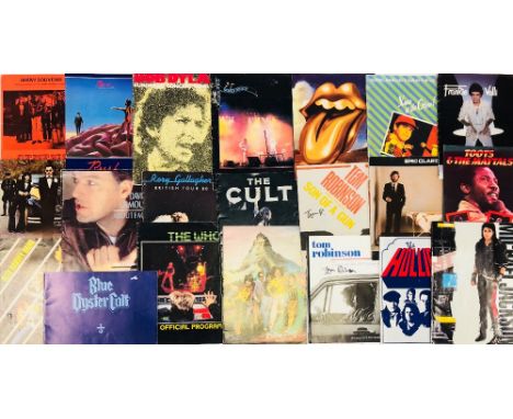 ROCK/POP PROGRAMMES. Collection of approx 60 programmes between 1970 - 90s. Artists to include: Alex Harvey Band, Bob Dylan, 