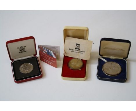 100th Anniversary of The Entente Cordiale 2004 £5 proof coin Royal Mint
George Stephenson 1975 Commemorative Medallion Ltd Ed