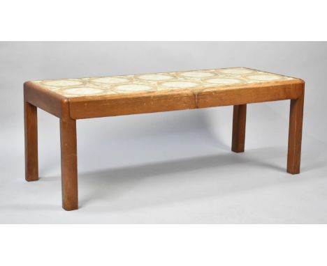 A Mid 20th Century G-Plan Rectangular Tile Topped Coffee Table, 104x45cms 