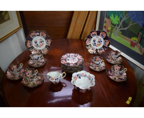 A Foley Imari part tea service.  Condition Report: All items appear in good order, no visible cracks or chips seen.  Generall