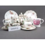 A collection of Coalport "Indian tree" bone china table wares, an early 20th century Coalport floral
