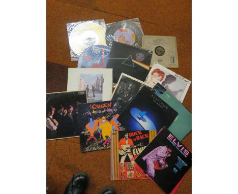 Good collection of LP records to include Elvis, Queen, Rolling stones, The Who, David Bowie, Pink Floyd the dark side of the 