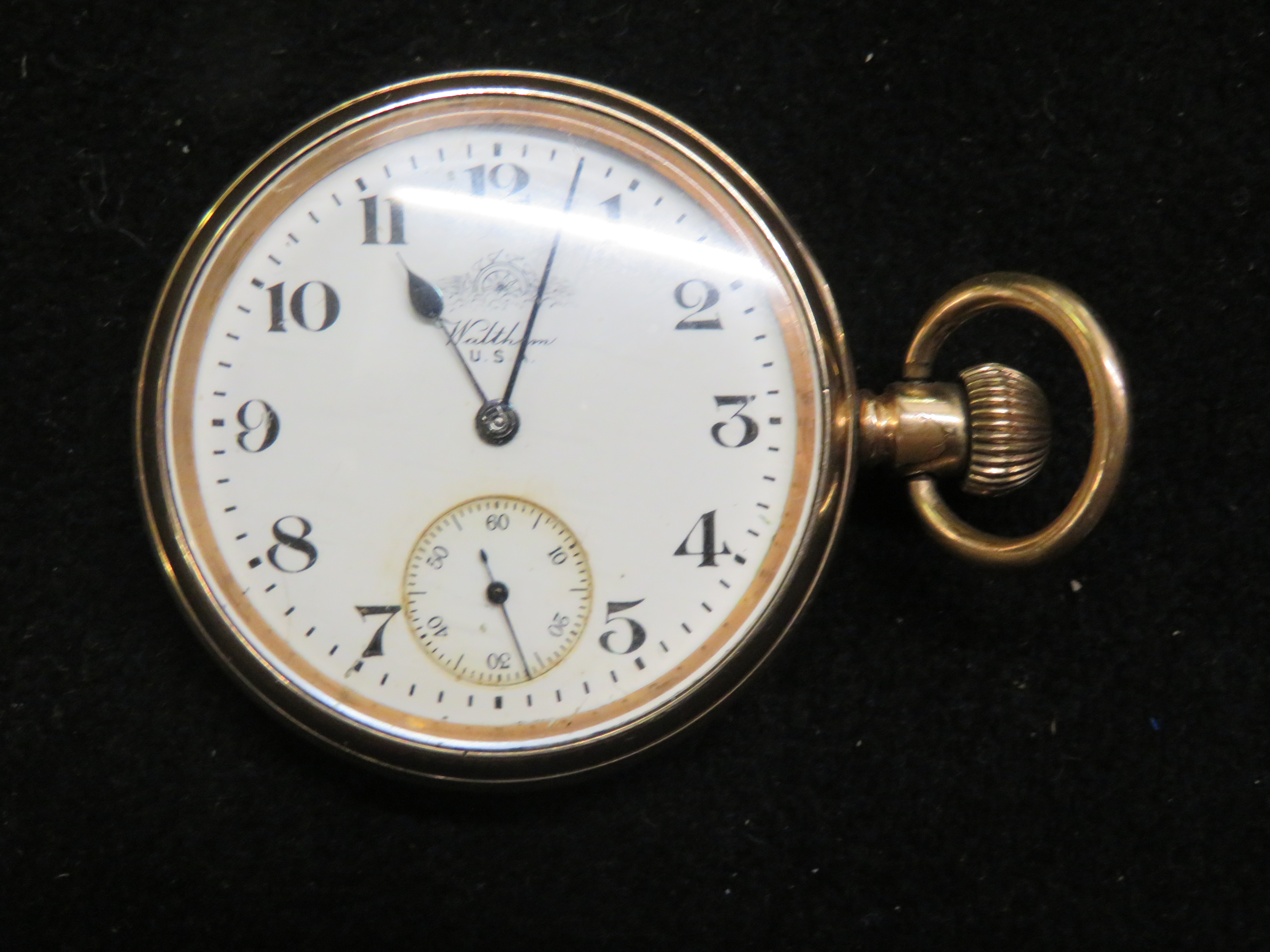 14ct Gold plated Waltham pocket watch