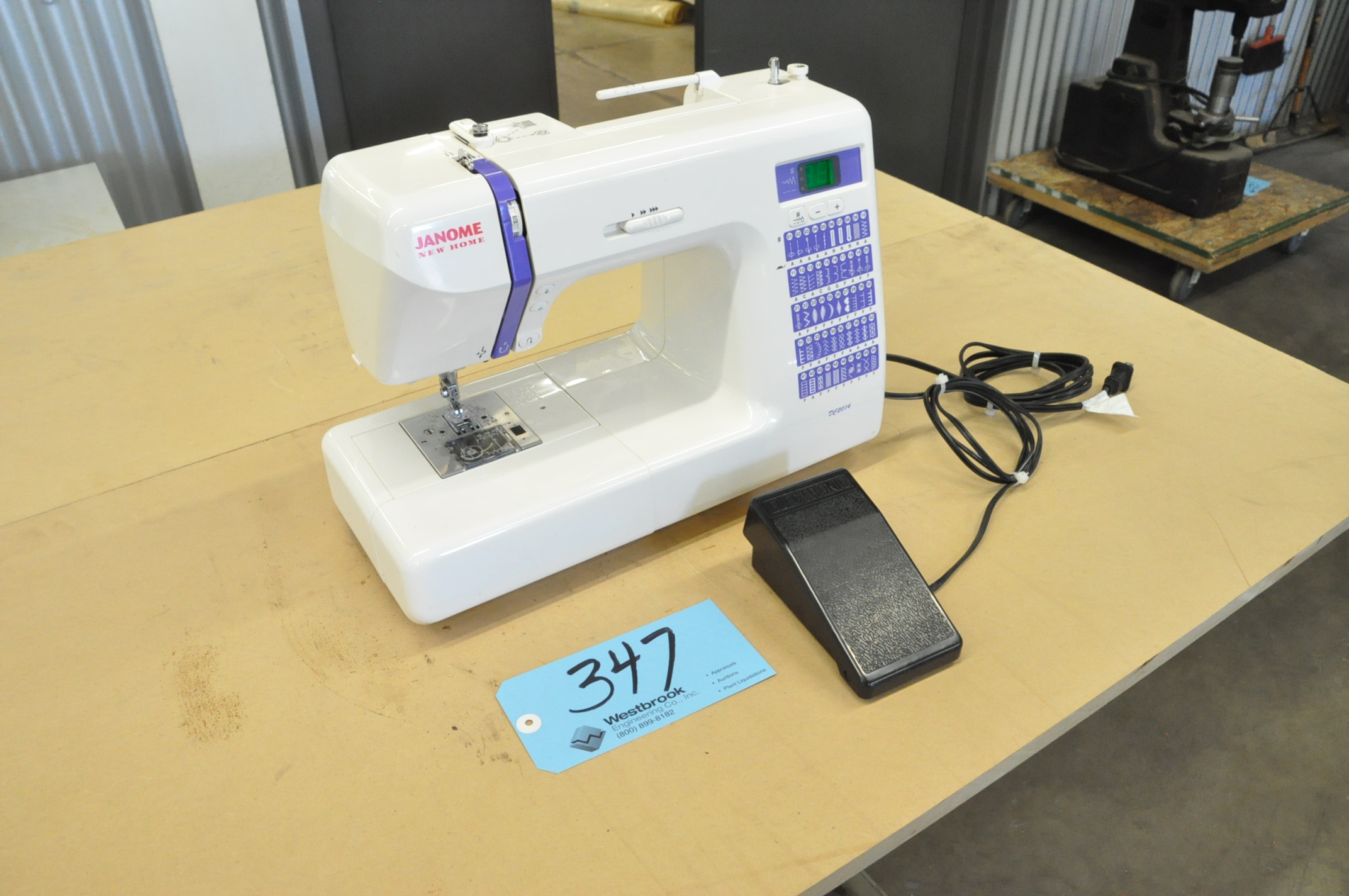 Janome Model DC2014, Digital Sewing Machine, S/n 430038588, with 50