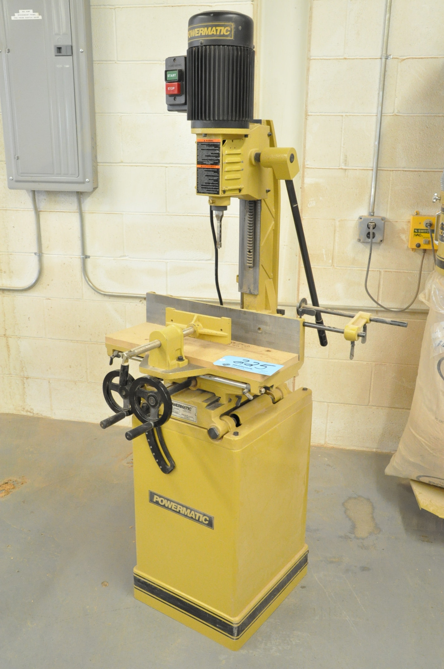 The 719T Tilt Table Mortiser features heavyduty cast iron construction