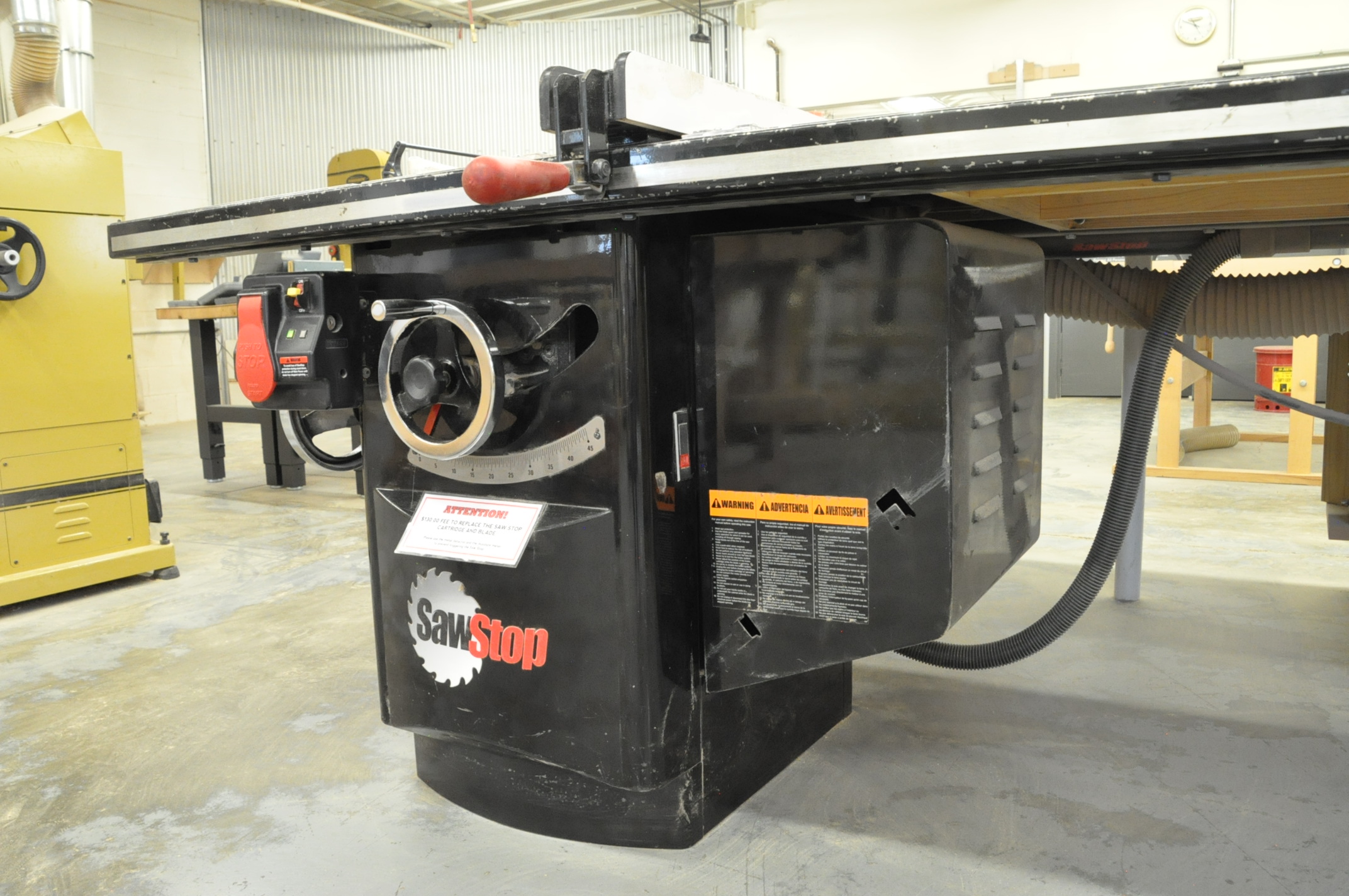 The SawStop® 10inch 5 HP 52inch Industrial Saw 3Phase 230V