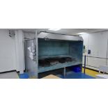 SPRAY PAINT BOOTH WITH EXTERNAL VENTILATION 1 OF 2 GIVEN AT RANDOM COST £7200