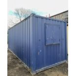 20FT LOCKABLE SHIPPING CONTAINER WITH OFFICE SECTION