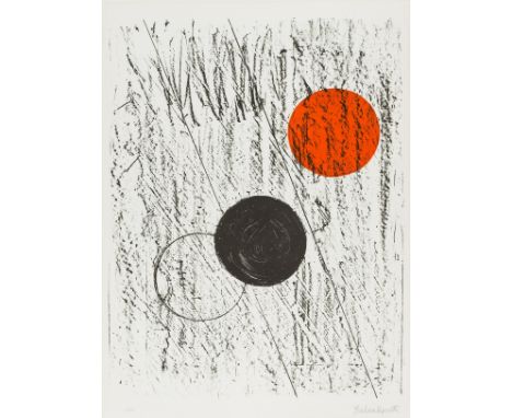 δ Barbara Hepworth (1903-1975)Sun and Moon (from Twelve Lithographs)Lithograph printed in colours, 1969, signed in pencil, nu