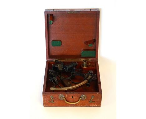 VINTAGE 'HEATH & CO.LTD.' "HEZZANITH" SEXTANT
'New Eltham, London', marked 'Made for Wilson.Fletcher.Bruce & Sons Ltd. Cardif
