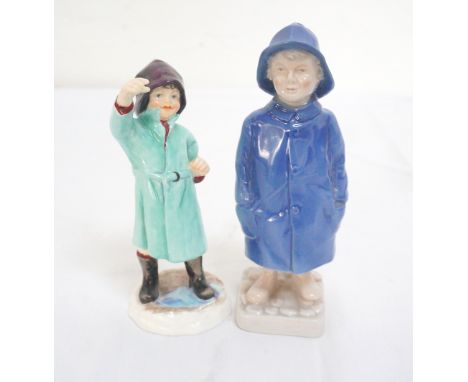 ROYAL WORCESTER FIGURE 'FEBRUARY'
modelled by F.G. Doughty and numbered 3453, 15.5cm high; and a Bing & Grondahl figure of a 