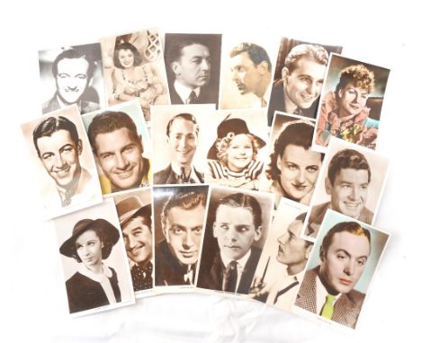 COLLECTION OF CINEMA PORTRAIT POSTCARDS
1930/50's, includes James Cagney, Bette Davis, Fred Astaire, Ginger Rogers, Errol Fly